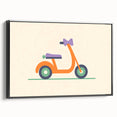 Minimalist Scooter Boys Room Wall Art - Kids Wall Art Prints