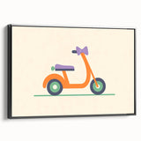 Minimalist Scooter Boys Room Wall Art - Kids Wall Art Prints