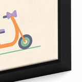 Minimalist Scooter Boys Room Wall Art - Kids Wall Art Prints