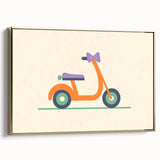 Minimalist Scooter Boys Room Wall Art - Kids Wall Art Prints
