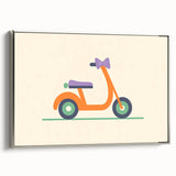 Minimalist Scooter Boys Room Wall Art - Kids Wall Art Prints