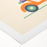 Minimalist Scooter Boys Room Wall Art - Kids Wall Art Prints