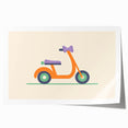 Minimalist Scooter Boys Room Wall Art - Kids Wall Art Prints