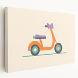 Minimalist Scooter Boys Room Wall Art - Kids Wall Art Prints