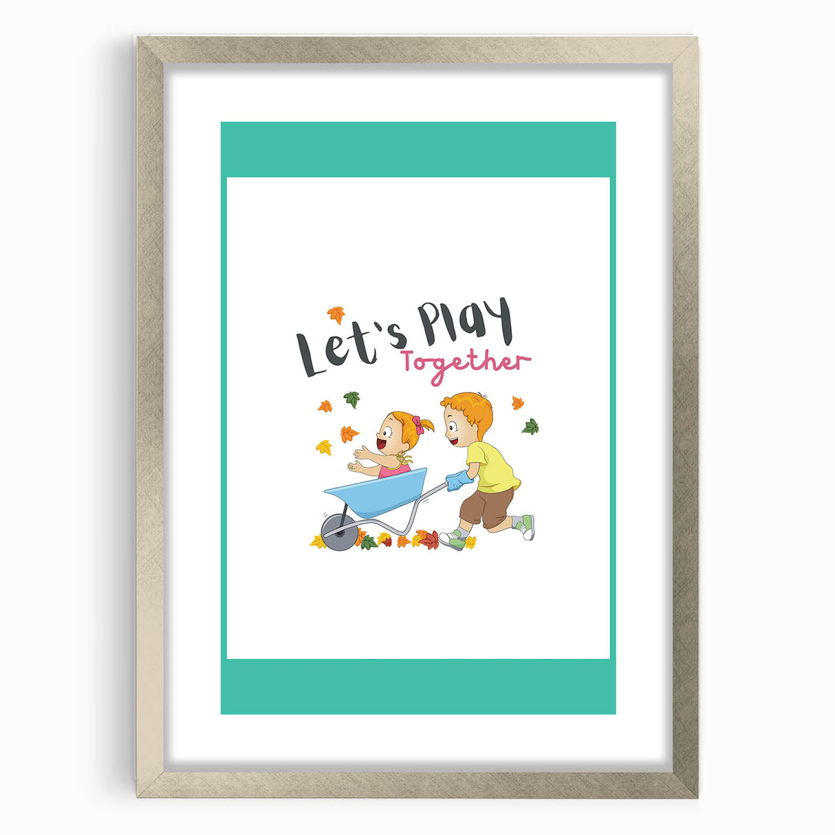 Educational Nursery Wall Decor - Playful Friendship Art