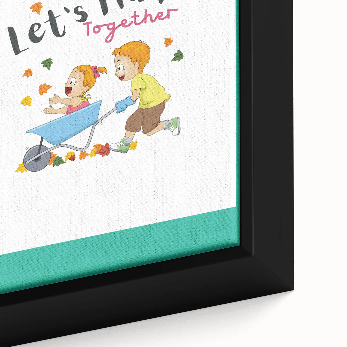 Educational Nursery Wall Decor - Playful Friendship Art