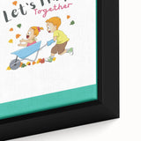 Educational Nursery Wall Decor - Playful Friendship Art