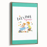 Educational Nursery Wall Decor - Playful Friendship Art