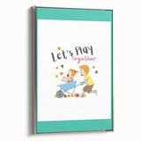 Educational Nursery Wall Decor - Playful Friendship Art