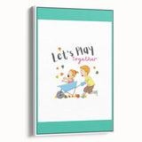 Educational Nursery Wall Decor - Playful Friendship Art