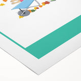 Educational Nursery Wall Decor - Playful Friendship Art