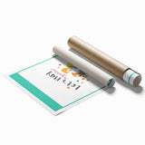 Educational Nursery Wall Decor - Playful Friendship Art