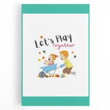 Educational Nursery Wall Decor - Playful Friendship Art
