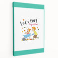 Educational Nursery Wall Decor - Playful Friendship Art