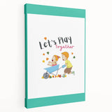 Educational Nursery Wall Decor - Playful Friendship Art