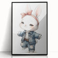 Stylish Bunny Nursery Wall Art – Baby Room & Kids Fashion Decor