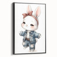 Stylish Bunny Nursery Wall Art – Baby Room & Kids Fashion Decor
