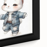Stylish Bunny Nursery Wall Art – Baby Room & Kids Fashion Decor
