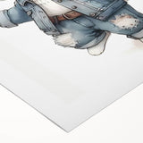 Stylish Bunny Nursery Wall Art – Baby Room & Kids Fashion Decor