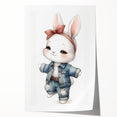 Stylish Bunny Nursery Wall Art – Baby Room & Kids Fashion Decor