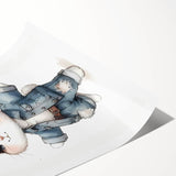 Stylish Bunny Nursery Wall Art – Baby Room & Kids Fashion Decor