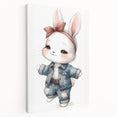 Stylish Bunny Nursery Wall Art – Baby Room & Kids Fashion Decor