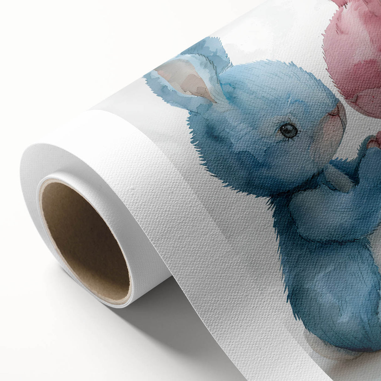 Adorable Bunny Duo - Kids Room Wall Art Canvas and Framed Options