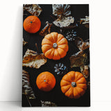 Large black and white abstract canvas of a tree in autumn, ideal for kitchen wall art or bedroom ambiance.