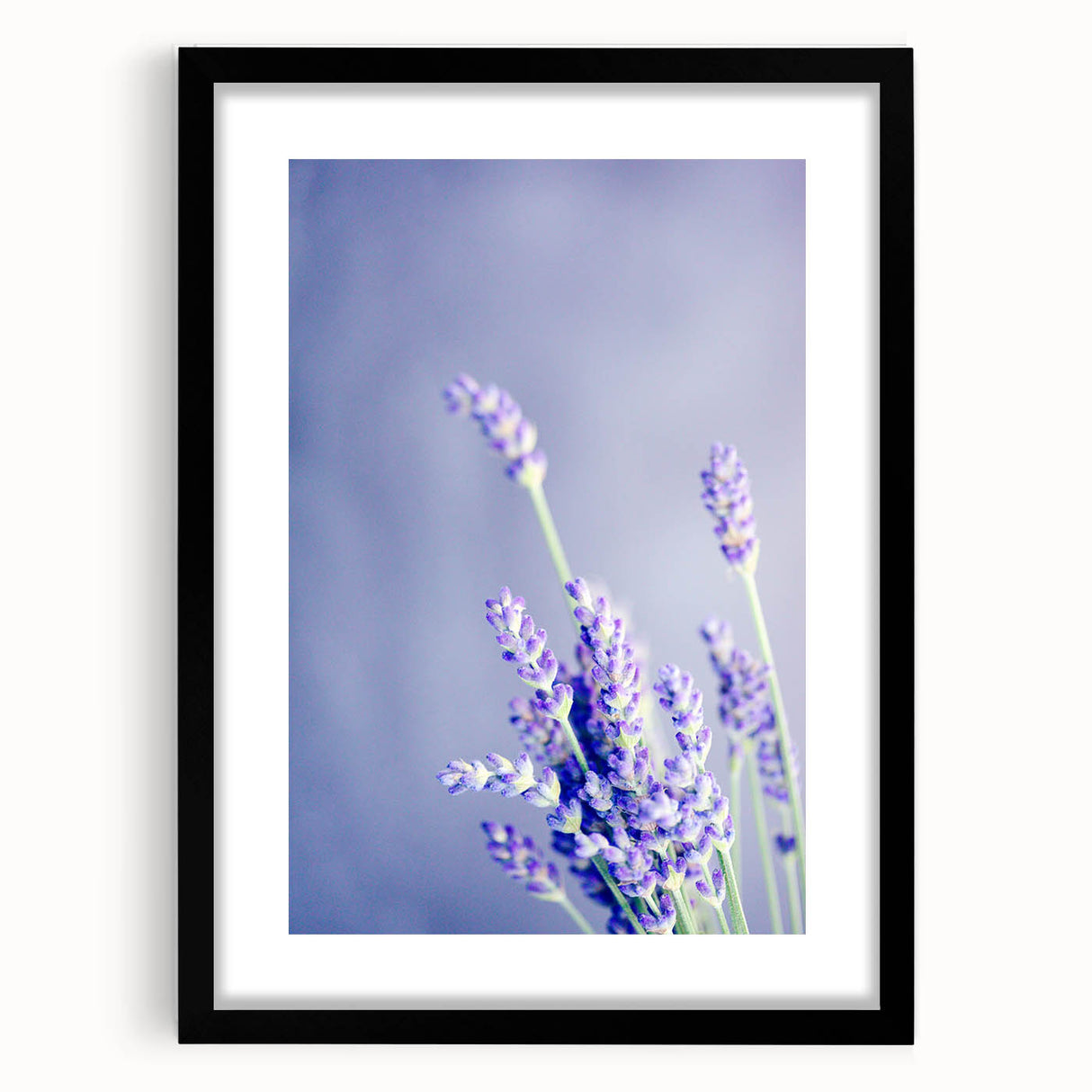 Extra large abstract art print featuring vibrant spring colors in a textured style, framed in black.