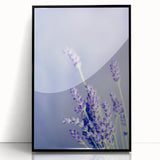Large abstract wall art featuring spring-themed colors in mid-century modernist style, framed in black acrylic.