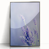 Mid-century modernist art depicting spring with soft green and yellow tones on a framed acrylic panel.