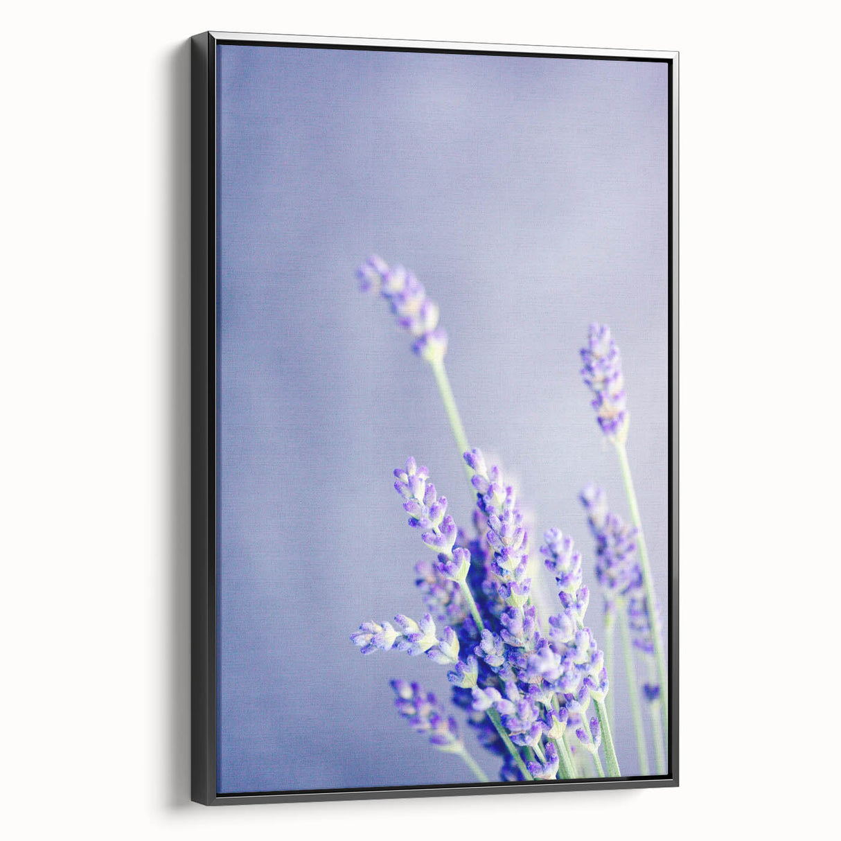 Black and white framed canvas featuring a vintage landscape painting, ideal for bedroom wall decor.