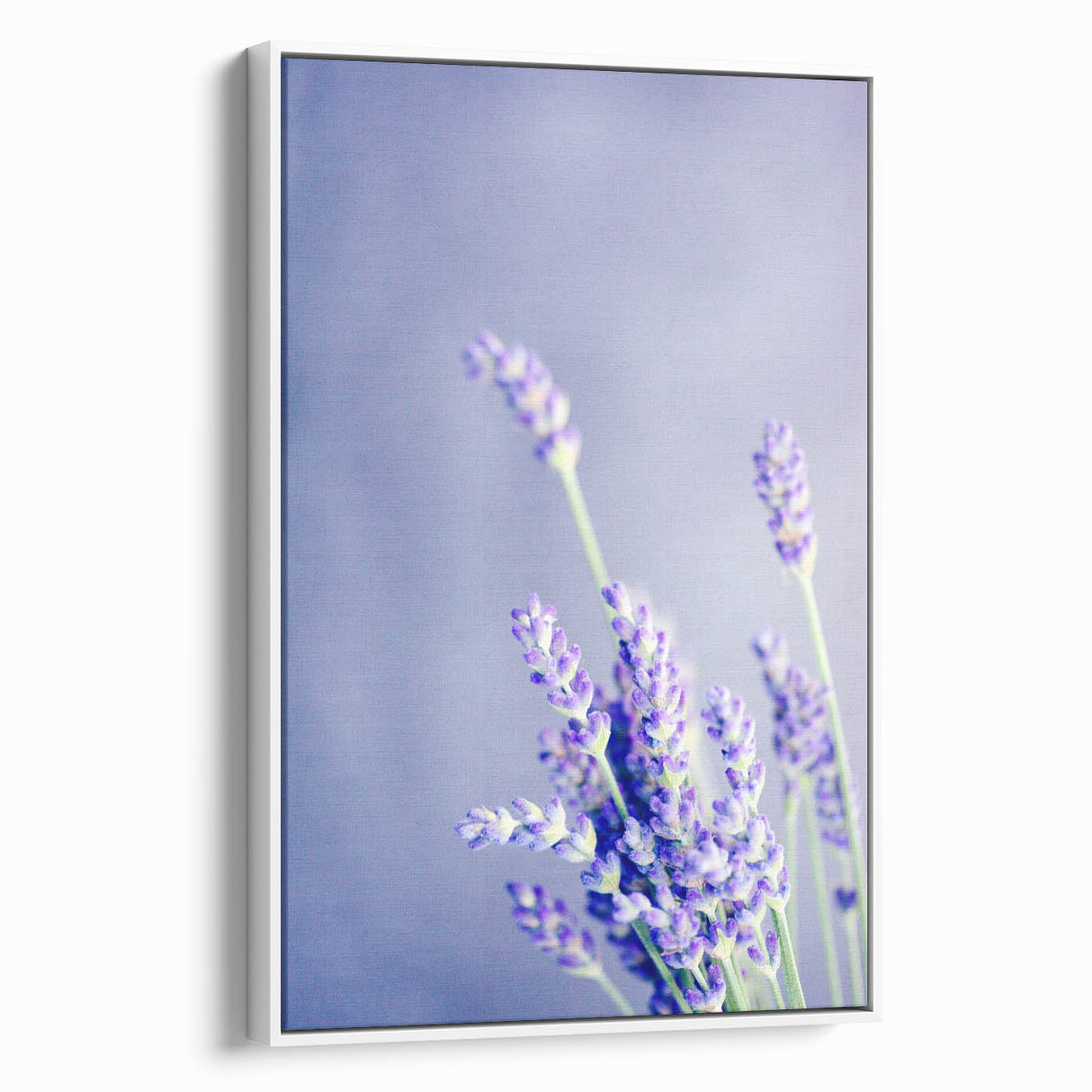 Vintage poster art featuring vibrant spring-themed colors on a large framed canvas, ideal for living room decor.