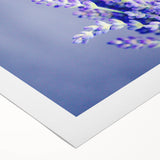Art deco poster featuring a stylized spring scene in pastel shades on rolled canvas, suitable for dining room walls.