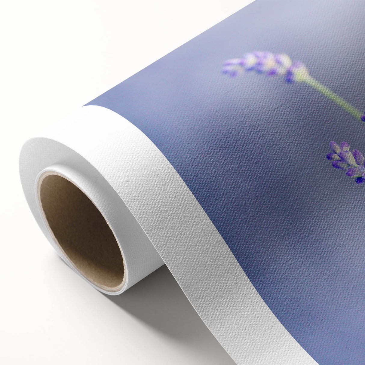 Art Deco style poster of spring season on rolled canvas, featuring pastel hues, ideal for nursery wall art.