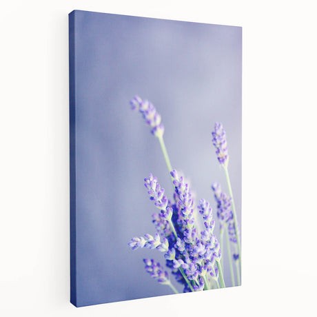 Spring-themed abstract art on stretched canvas featuring green and yellow tones, ideal for kitchen wall decor.