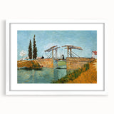 Textured abstract art print in white frame, featuring swirling blue and yellow tones, suitable for bedroom wall decor.