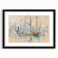 Modern Wall Art: Abstract Nautical Scene of Marseille Harbor
