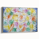 Modern Wall Art: Abstract Geometric Mountain Design with Pastel Tones