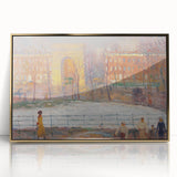 Modern Wall Art: Vibrant Washington Square Scene with Street Cleaners