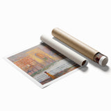 Modern Wall Art: Vibrant Washington Square Scene with Street Cleaners