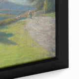Modern Wall Art: Serene Forest Road Scene with Pastoral Charm