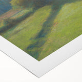 Modern Wall Art: Serene Forest Road Scene with Pastoral Charm