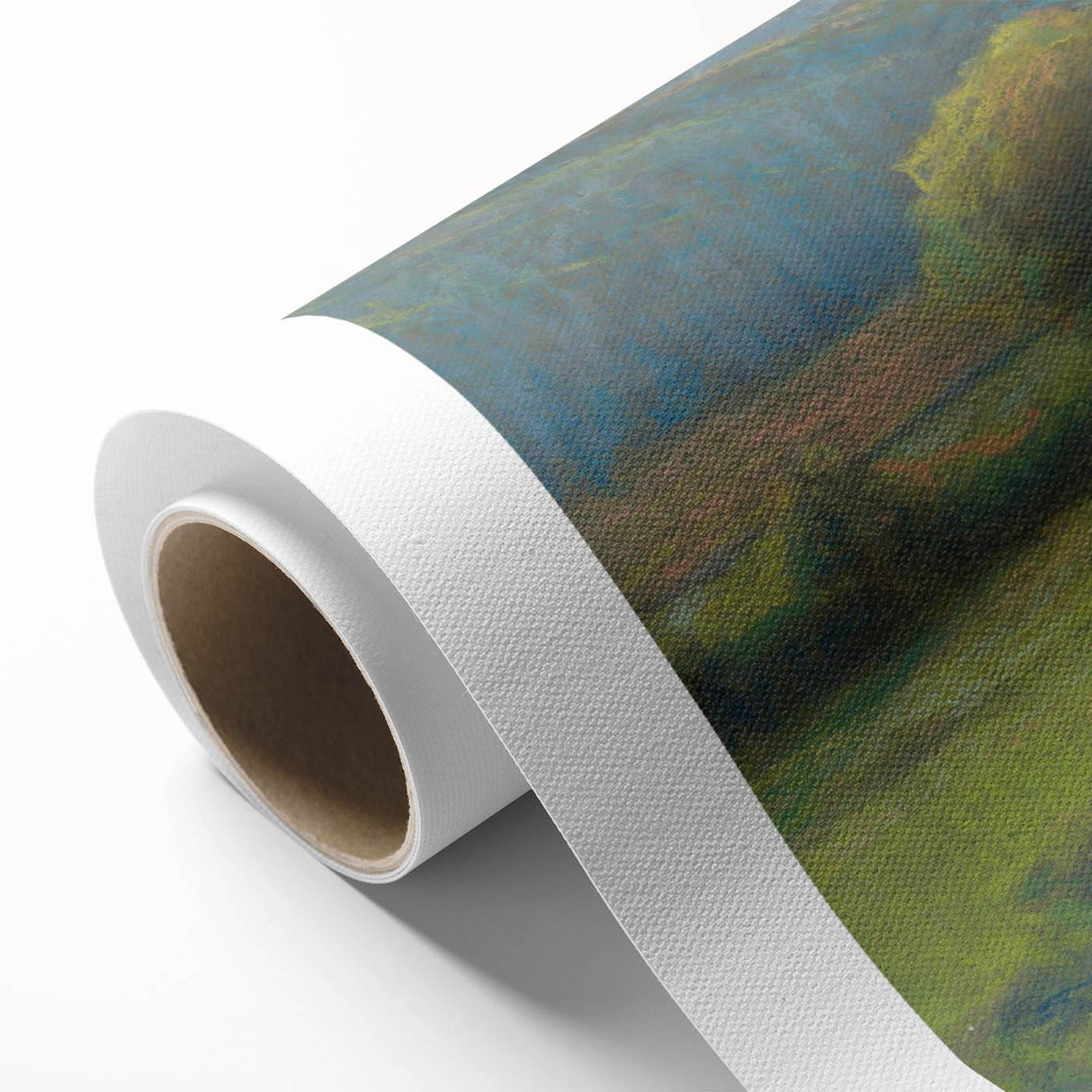 Modern Wall Art: Serene Forest Road Scene with Pastoral Charm