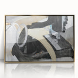 Modern Wall Art: Abstract Hand Sewing Machine with Industrial Flair