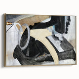 Modern Wall Art: Abstract Hand Sewing Machine with Industrial Flair