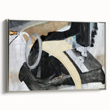 Modern Wall Art: Abstract Hand Sewing Machine with Industrial Flair