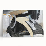 Modern Wall Art: Abstract Hand Sewing Machine with Industrial Flair