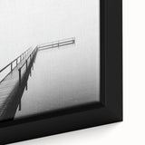 Minimalist Black & White Pier Office Wall Art – Modern Décor