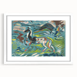 Expressionist Art - Vibrant Abstract Horse in Dynamic Landscape